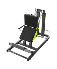 Thumbnail for DHZ Fitness Standing Calf - Y945 with a black seat and foot platform, gray steel frame, and yellow accents.