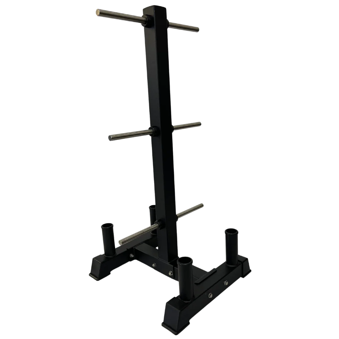 DHZ Fitness Vertical Plate Tree - U3054 rack on a white background