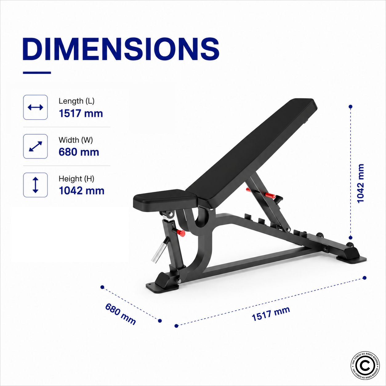 Insight Fitness Flat / Incline / Decline Bench - DH029