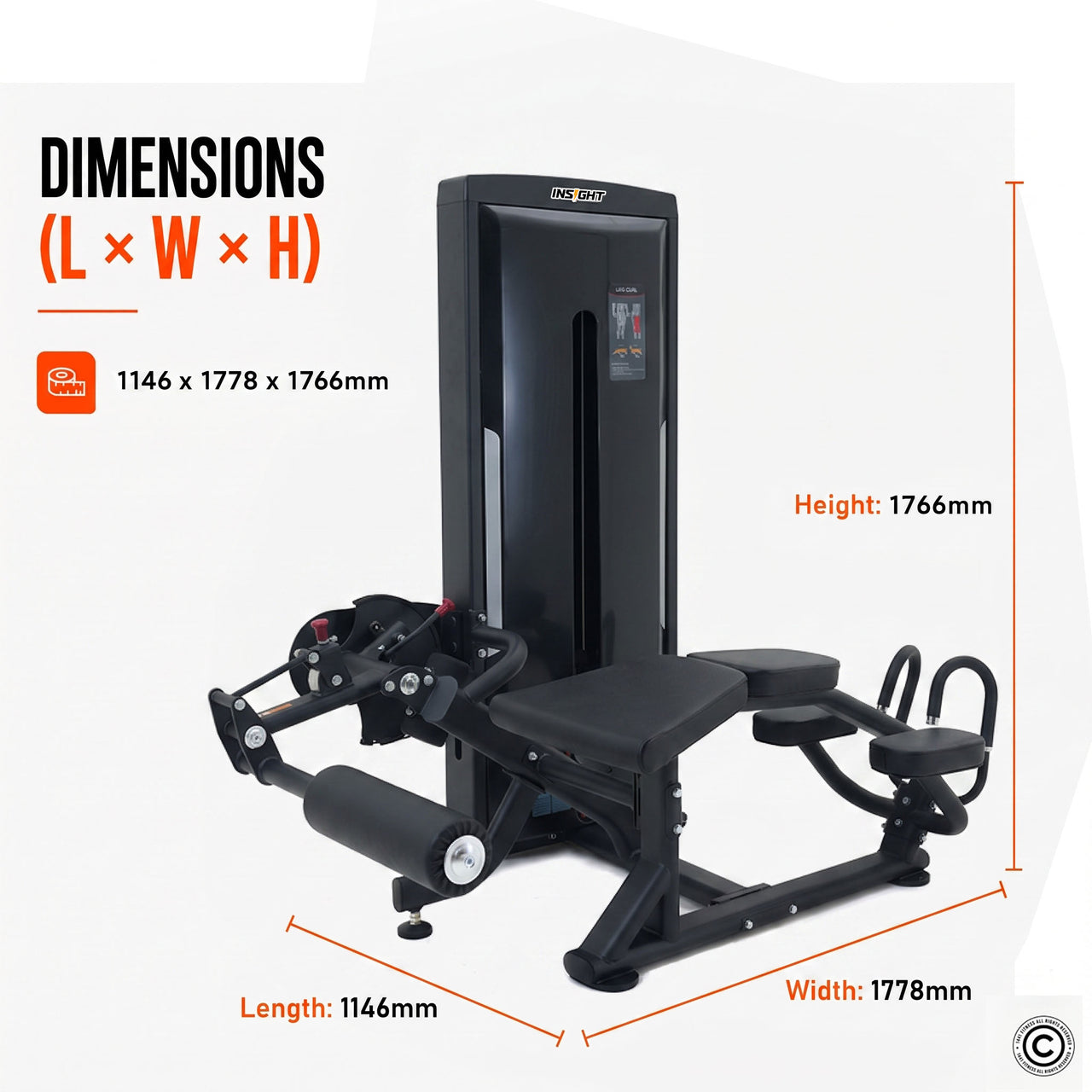 Insight Fitness SA Series Leg Curl - SA015D
