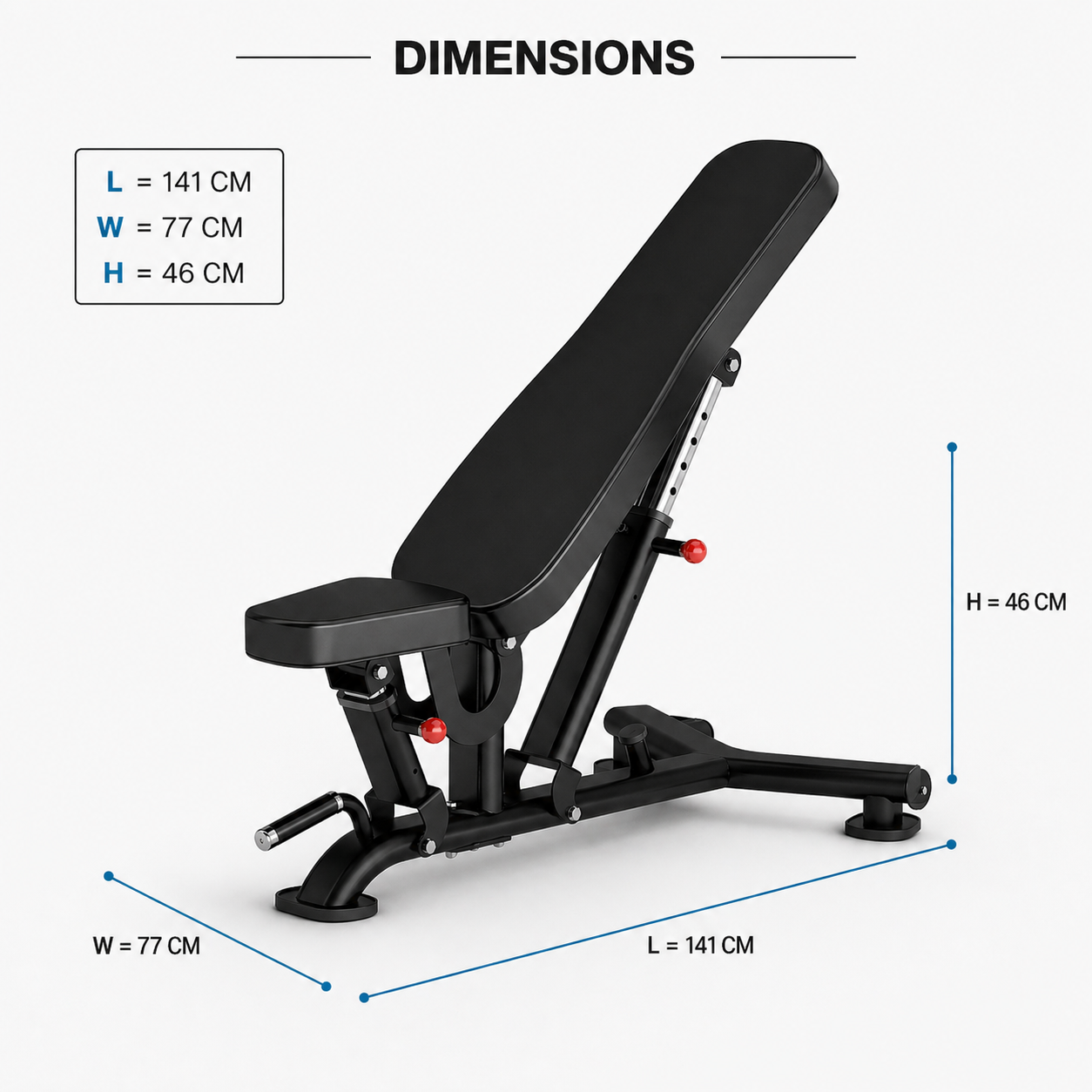 Insight Fitness Adjustable Bench - DR016