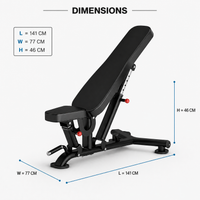 Thumbnail for Insight Fitness Adjustable Bench - DR016
