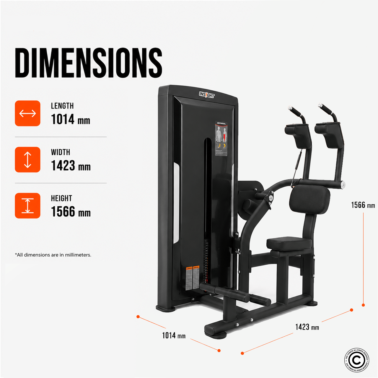 Insight Fitness Abdominal Machine - SA027D