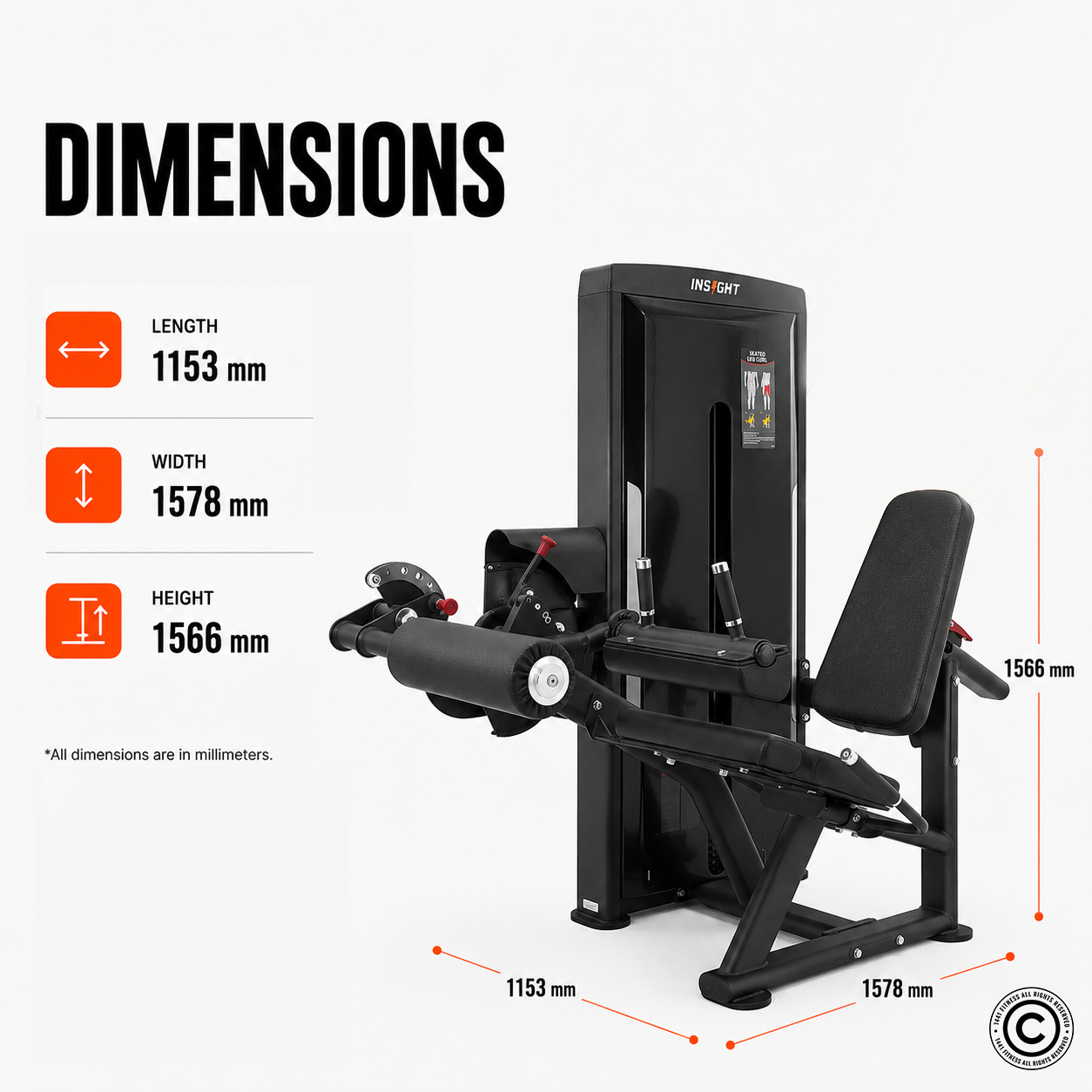 Insight Fitness Leg Curl - SA013