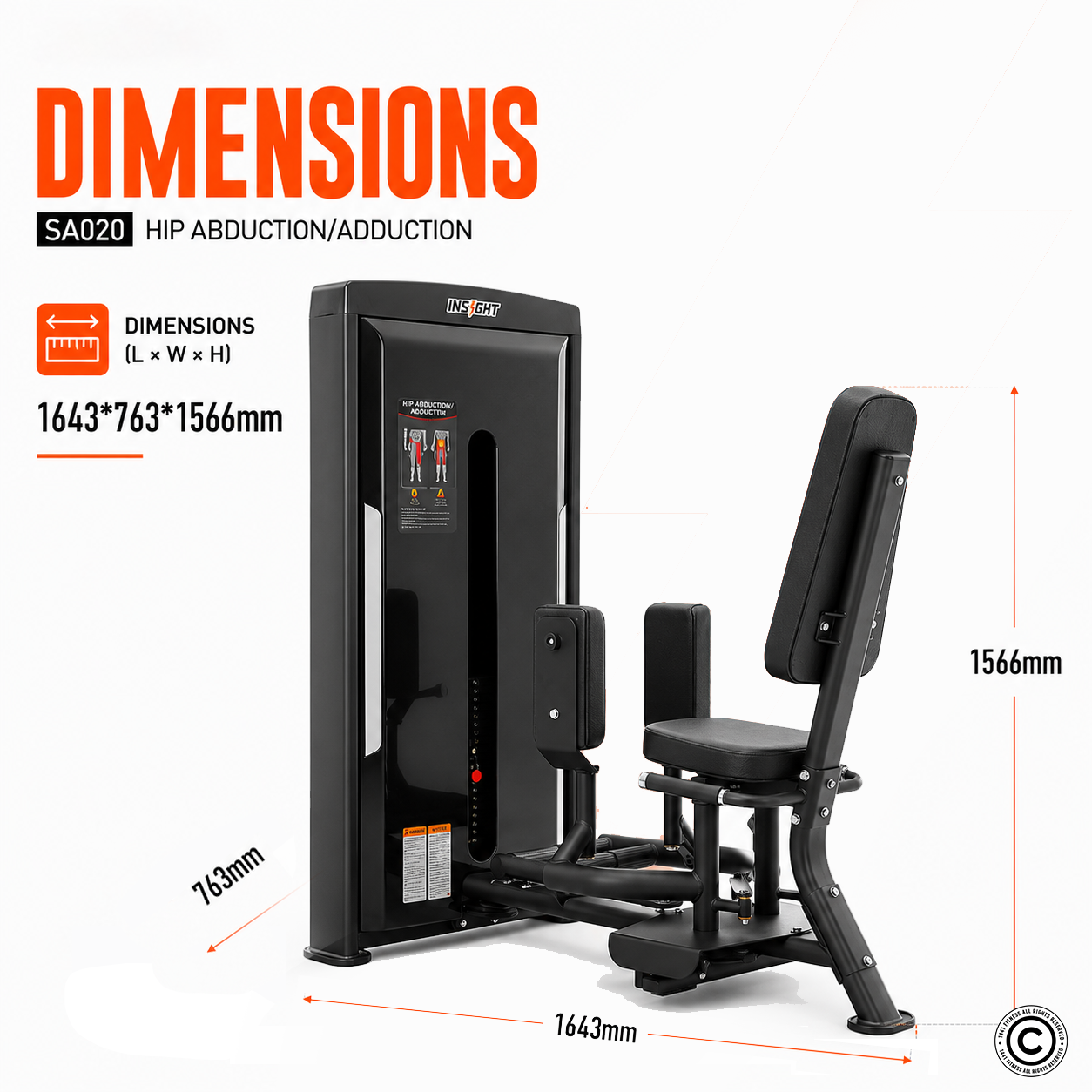 Insight Fitness Hip Abductor Adductor - SA020