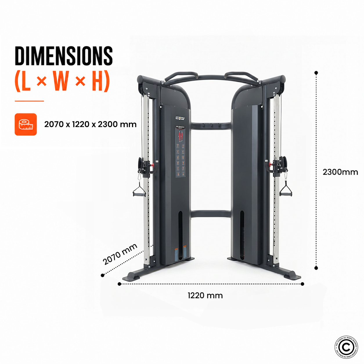 Insight Fitness SA Series Dual Adjustable Pulley - SA021