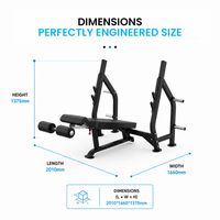 Thumbnail for Insight Fitness Decline Olympic Bench - DR006