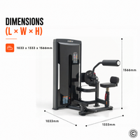 Thumbnail for Insight Fitness SA Series Abdominal Back Extension - SA009D