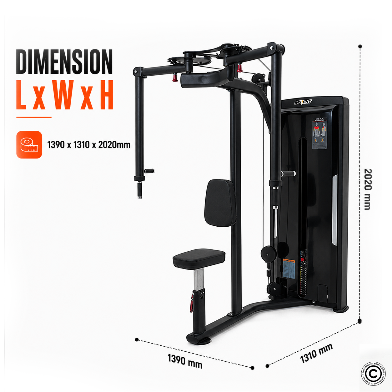Insight Fitness Pec Fly / Rear Delt - SA003