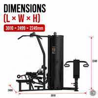 Thumbnail for Insight Fitness 3 Station Multi Gym - BS004