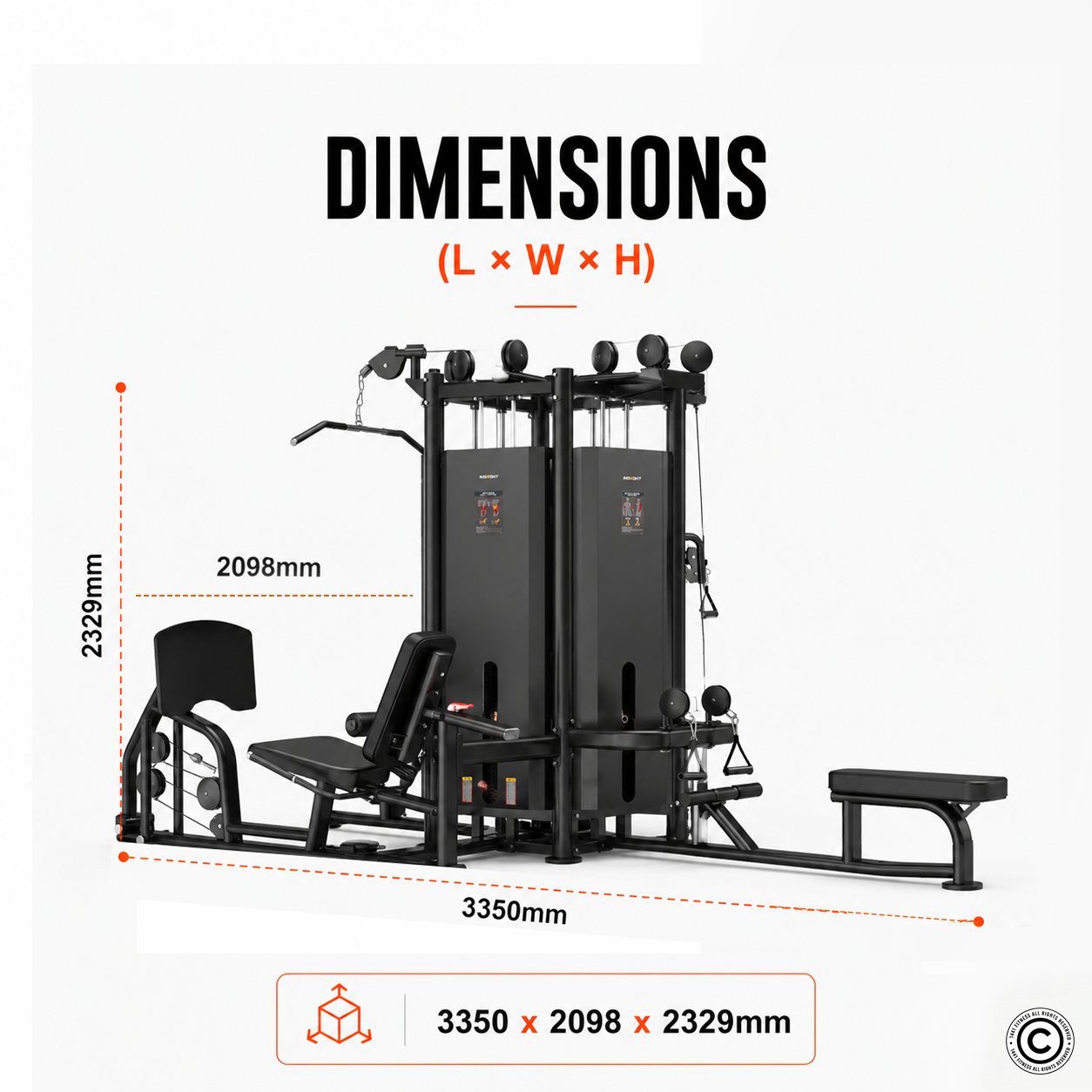 Insight Fitness 4 Station Multi Gym - SA023