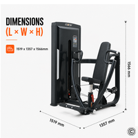 Thumbnail for Insight Fitness Seated Chest Press - SA035