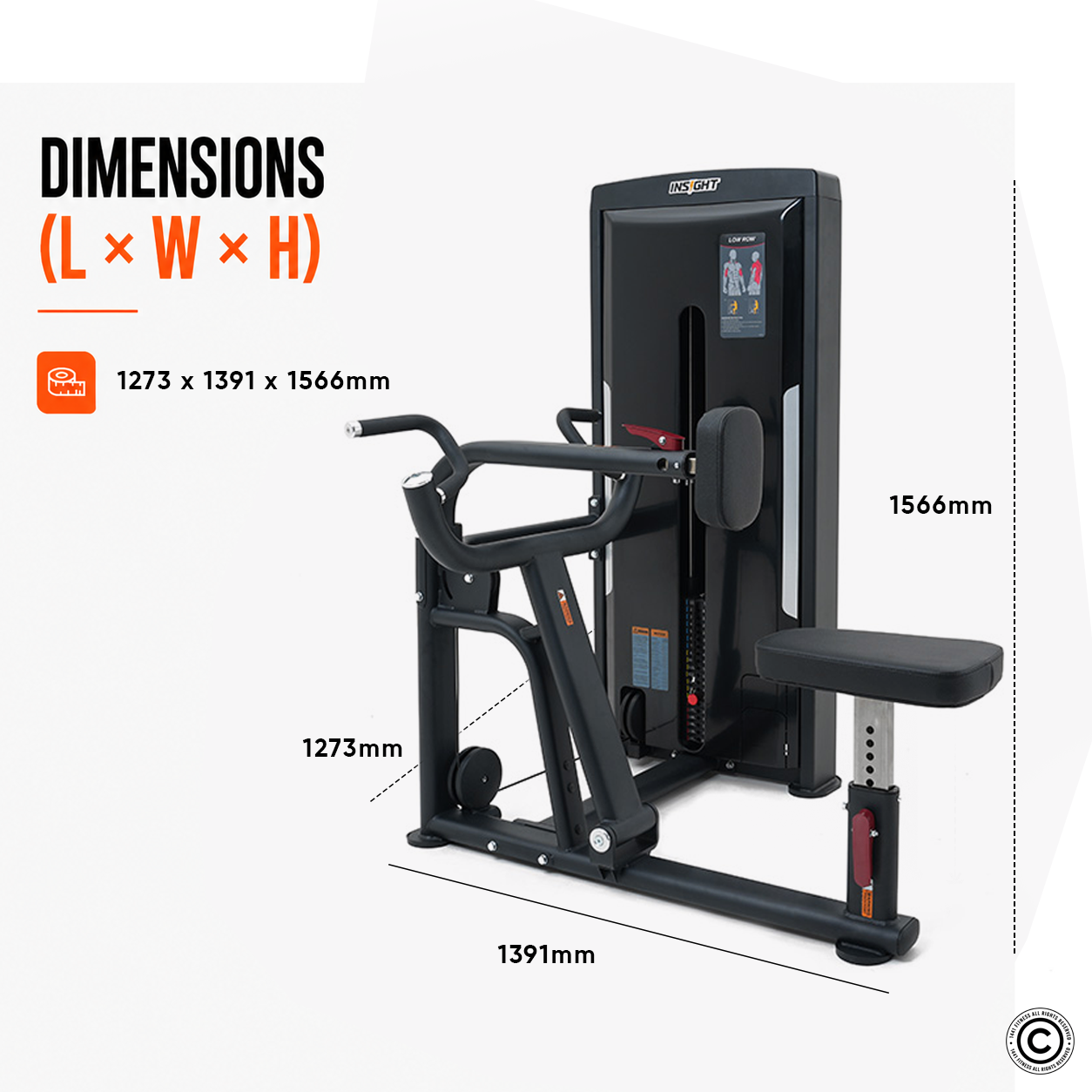 Insight Fitness Low Row - SA005