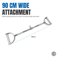 Thumbnail for Lat Attachment Double D Pull down - 90 cm