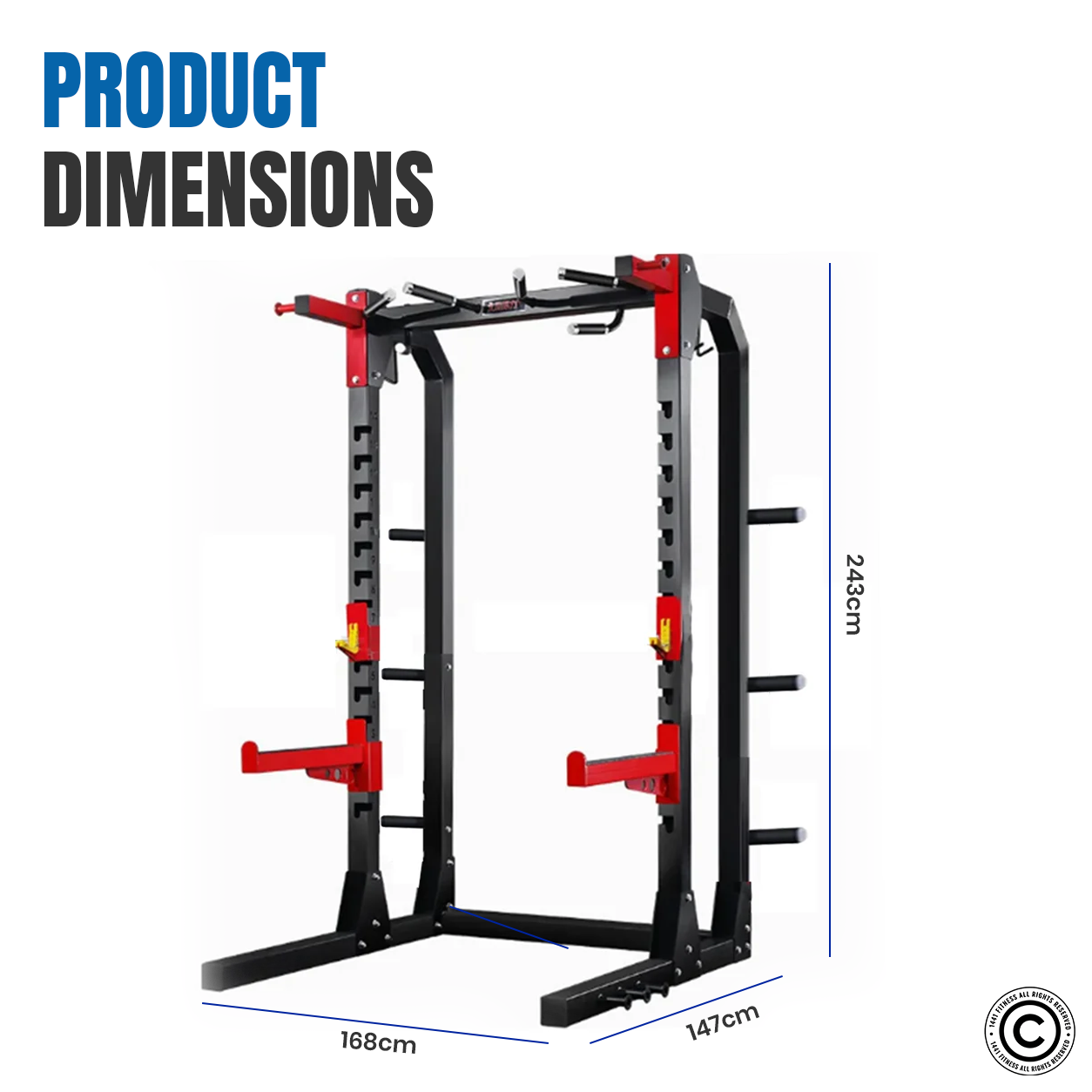 Commercial Squat Rack - J611