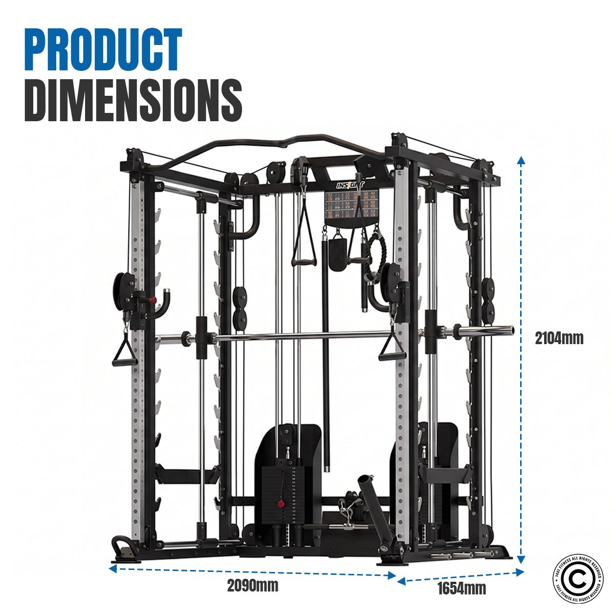 Insight Fitness Multi Function with Smith Machine - C9