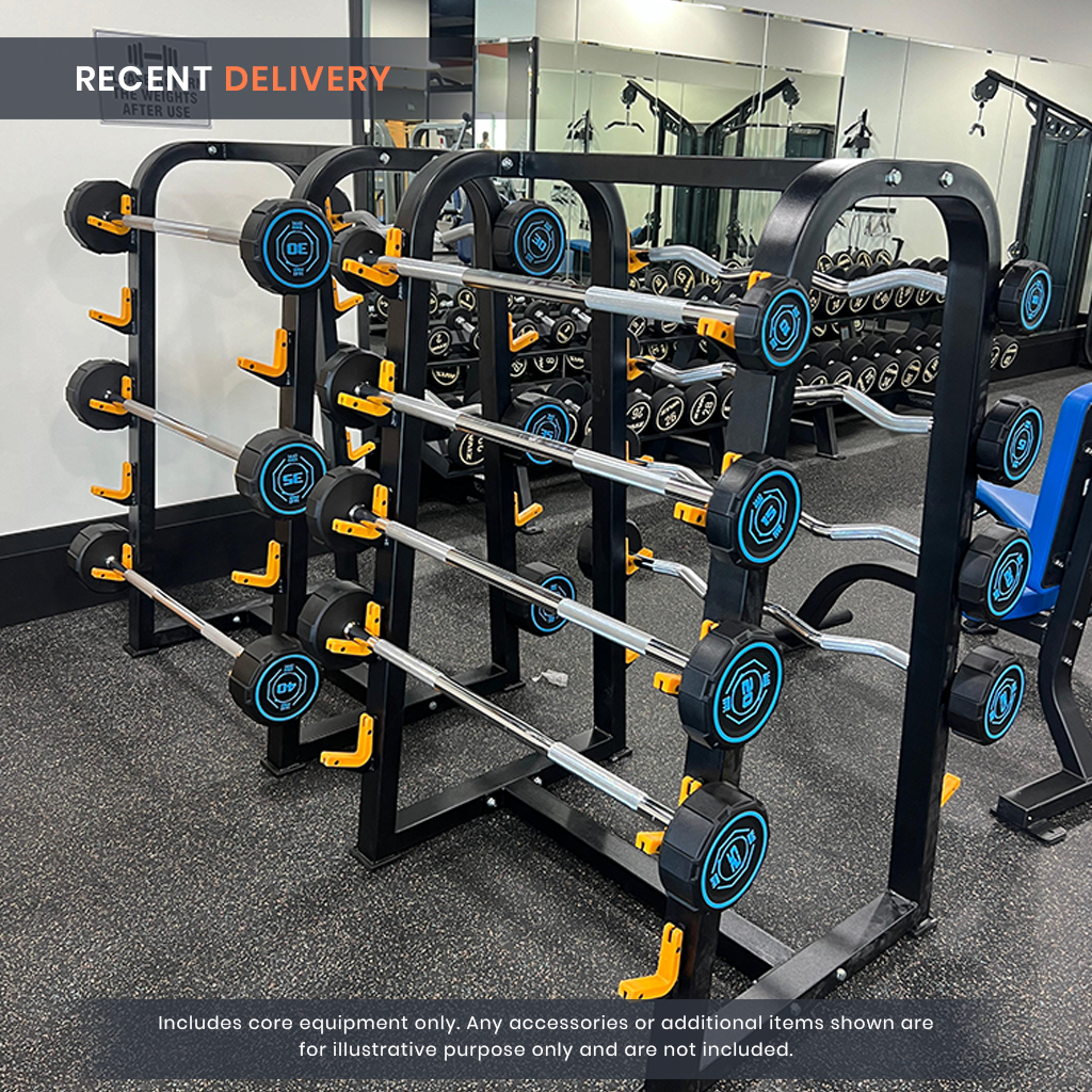 Fixed Weight Straight PU Barbell - 10 kg to 50 kg