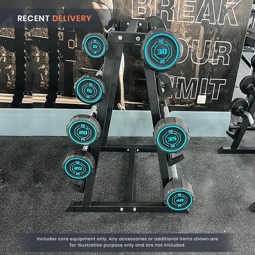 Fixed Weight Straight PU Barbell - 10 kg to 50 kg