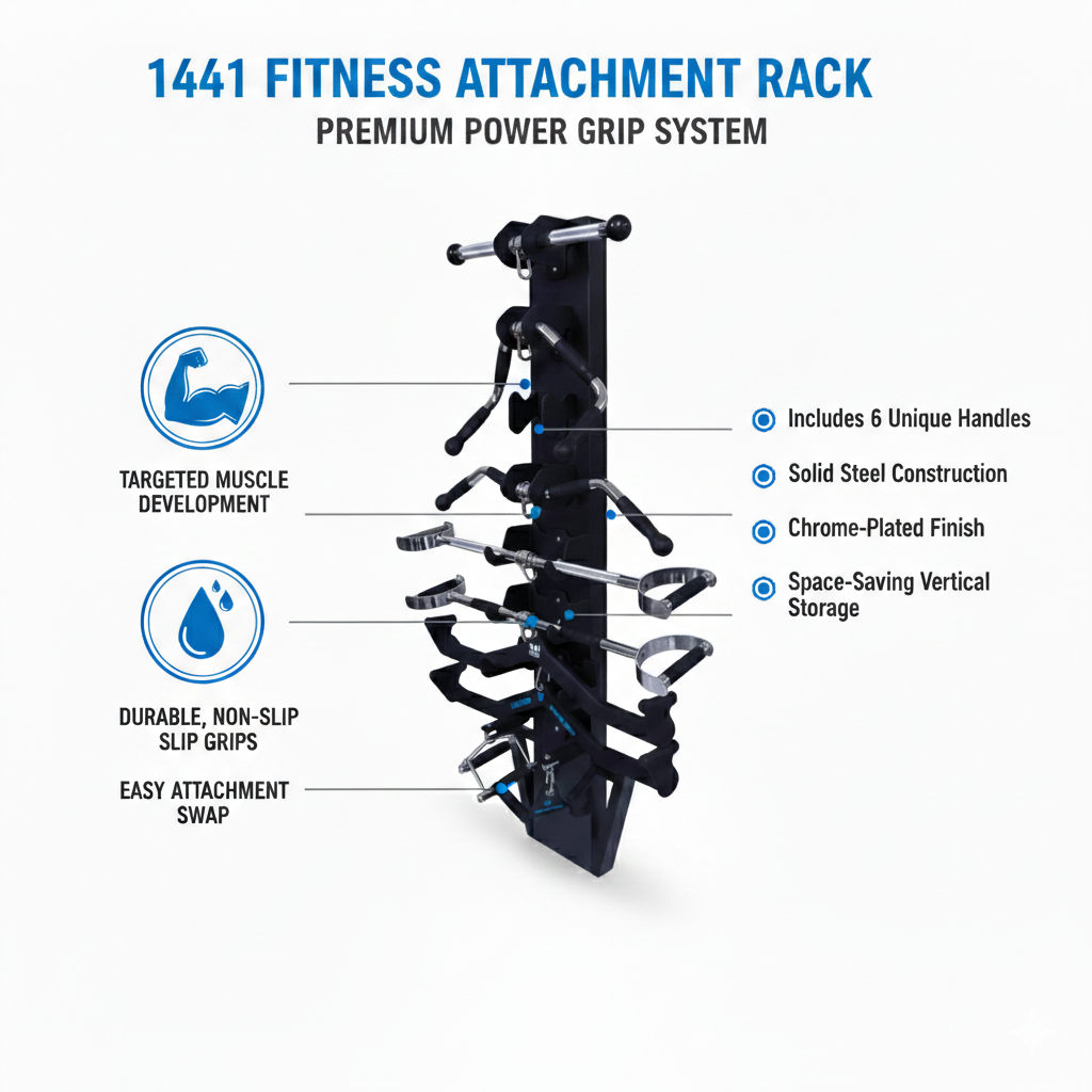 1441 Fitness LAT Attachment Rack - Angle Shape