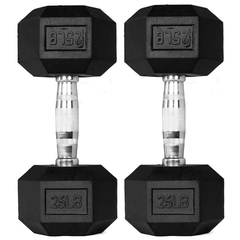 1441 Fitness  Rubber Hex Dumbbells - (Sold In Pair) | Weight in LBS