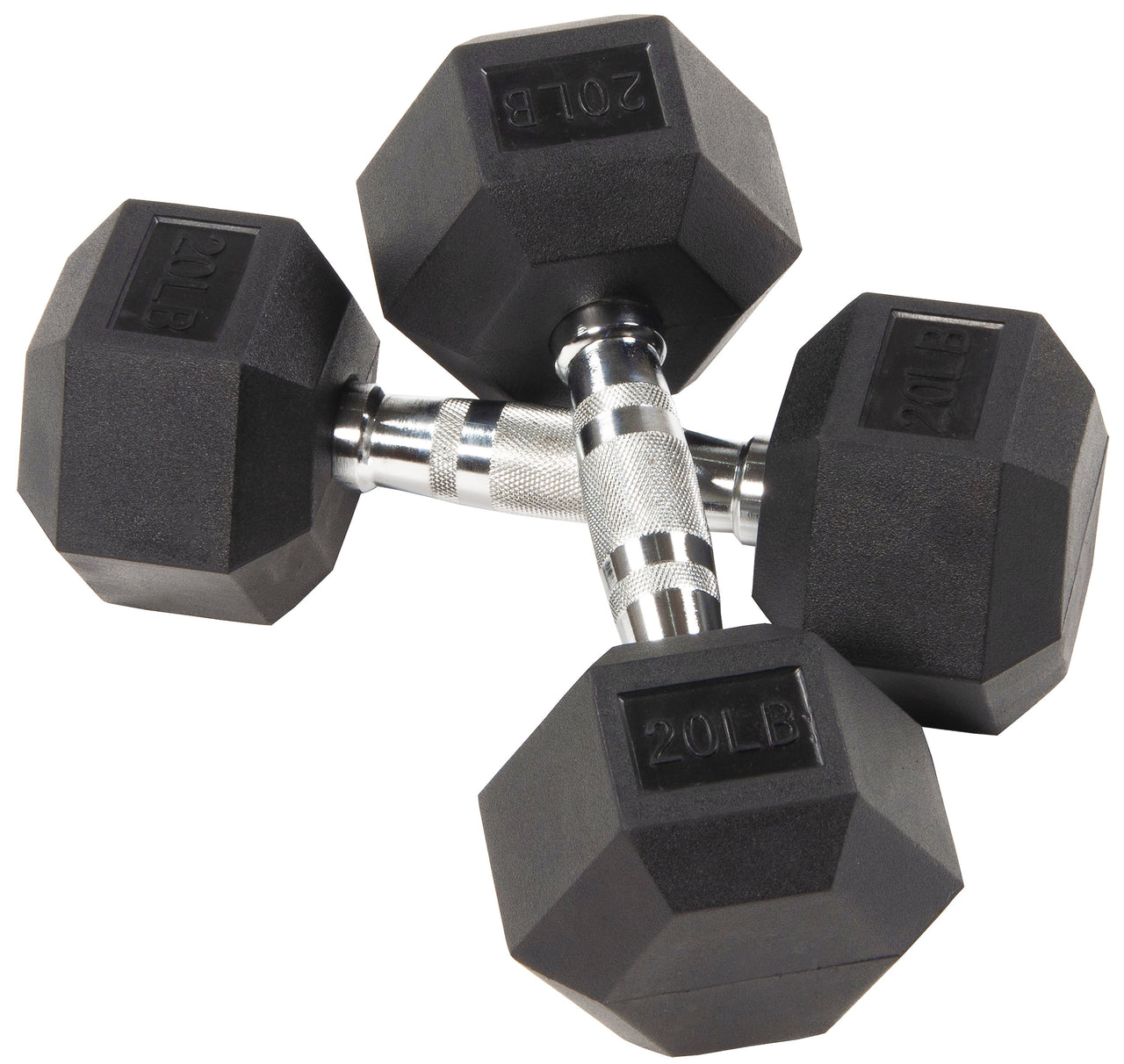 1441 Fitness  Rubber Hex Dumbbells - (Sold In Pair) | Weight in LBS