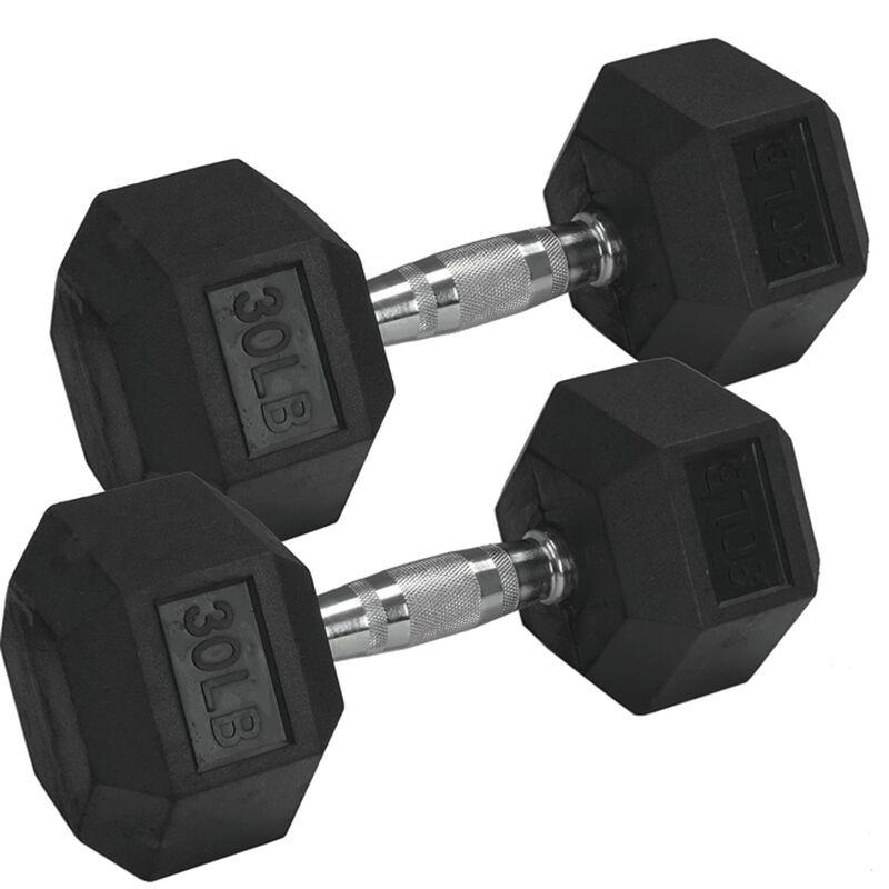 1441 Fitness  Rubber Hex Dumbbells - (Sold In Pair) | Weight in LBS