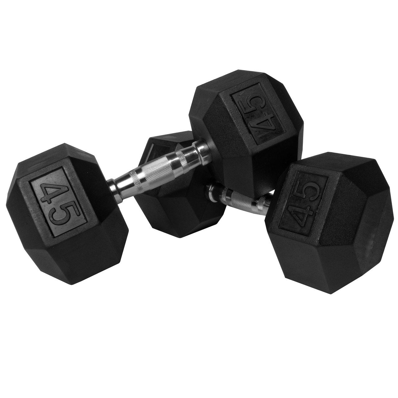 1441 Fitness  Rubber Hex Dumbbells - (Sold In Pair) | Weight in LBS