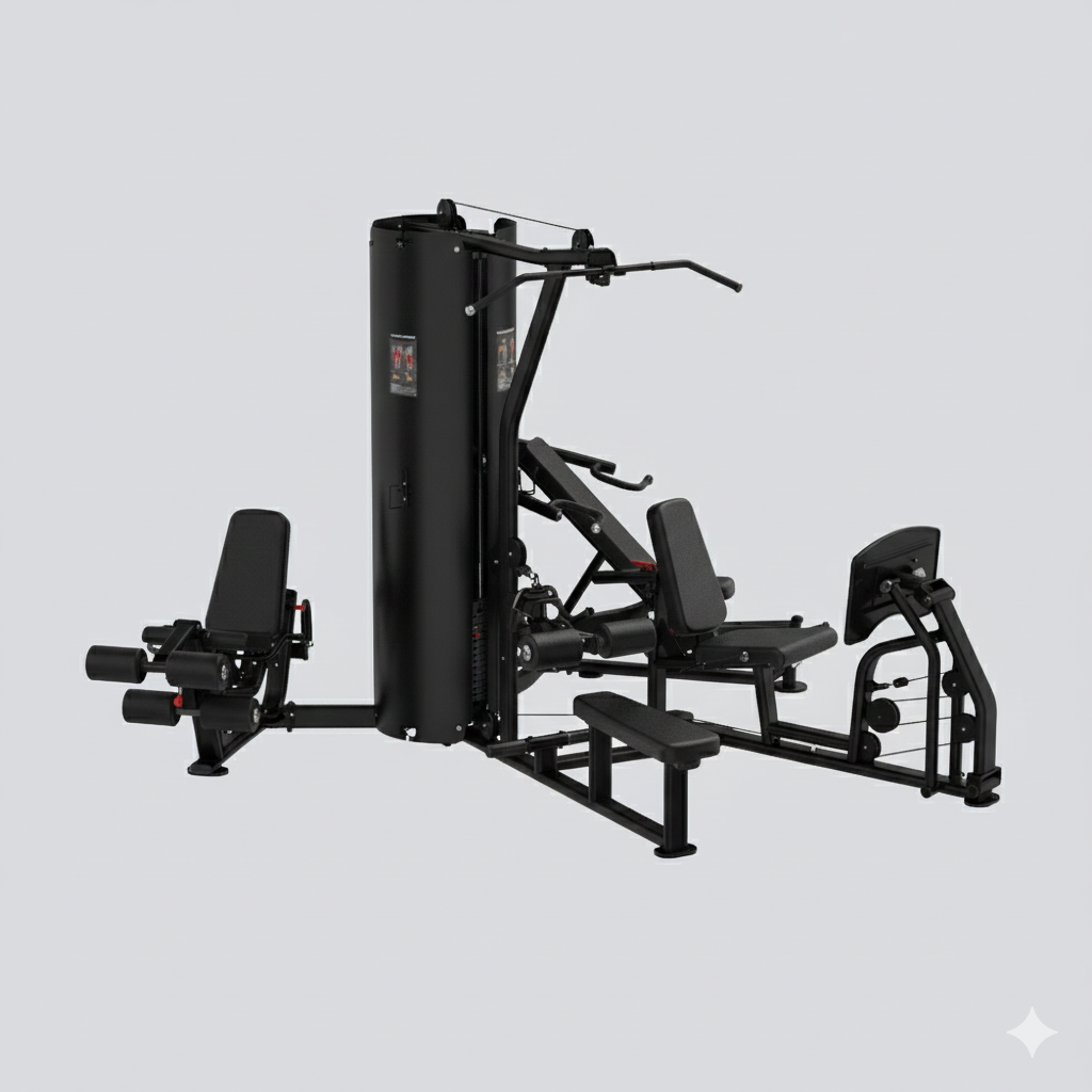 Insight Fitness 3 Station Multi Gym BS004 with Leg Press Attachment BS004LP