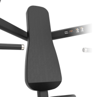 Thumbnail for Black weightlifting barbell with weight plates on a white background