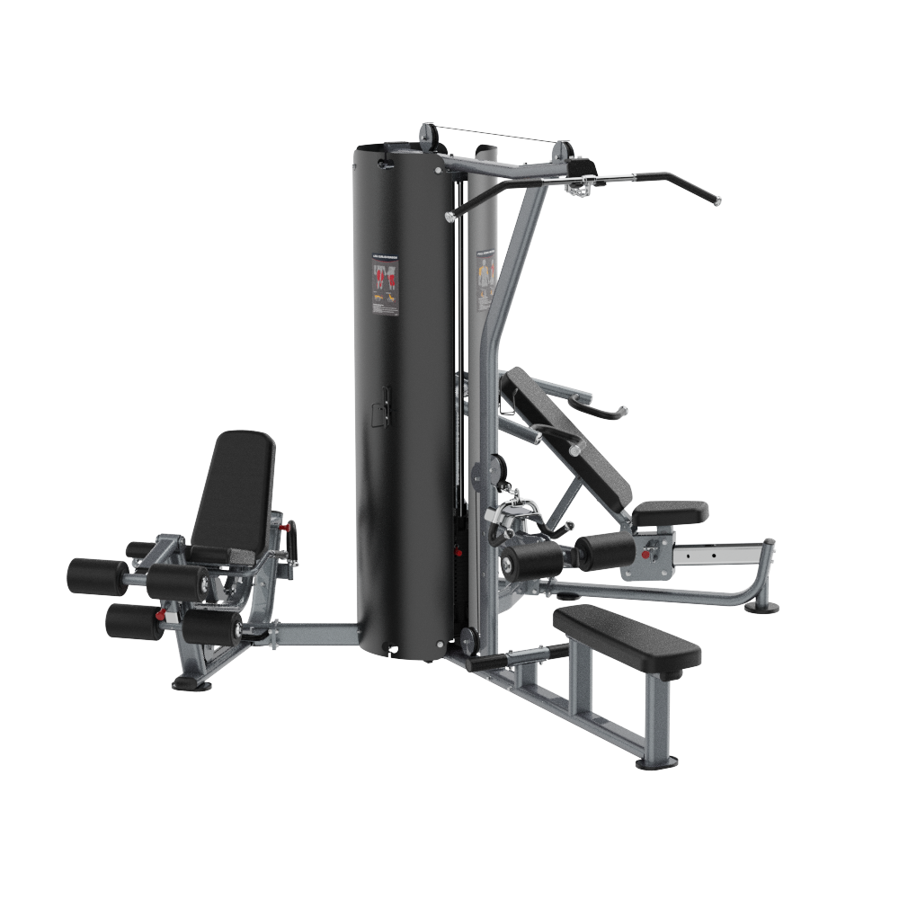Insight Fitness 3 Station Multi Gym BS004 with multiple attachments on a white background