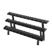 Thumbnail for Insight Fitness 3 Tier Dumbbell Rack - DR027 on a transparent background