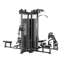 Thumbnail for Insight Fitness 4 Station Multi Gym - SA023 with multiple attachments on a white background