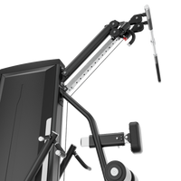 Thumbnail for Insight Fitness Adjustable Pull down & Row - SA041 with adjustable arm and weight stack on a white background