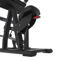 Thumbnail for Close-up of a Insight Fitness Biceps Curl - SH018 machine with red accents on a white background