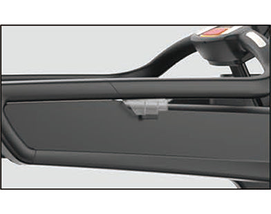 Insight Fitness Commercial Treadmill With Screen - RT8 control panel on a light gray background