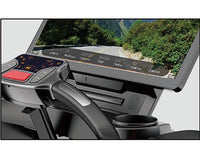 Thumbnail for Close-up of a Insight Fitness Commercial Treadmill with Screen - RT7 dashboard display with a cup holder.