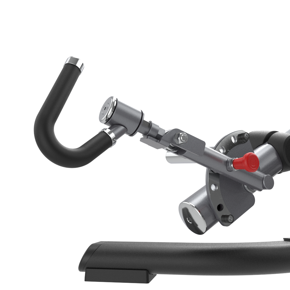 Close-up of aInsight Fitness Deadlift/Lunge - SH028 with control lever on a white background