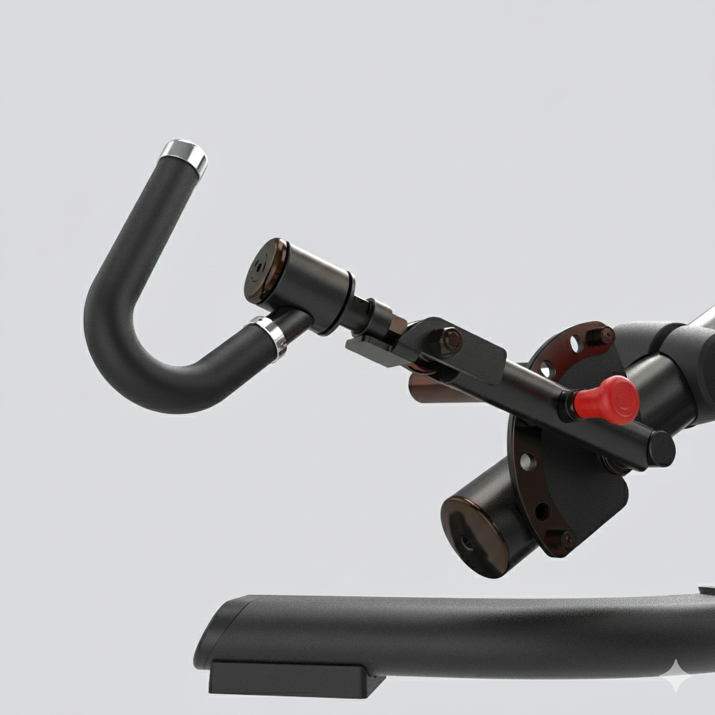 Close-up of aInsight Fitness Deadlift/Lunge - SH028 with control lever on a white background