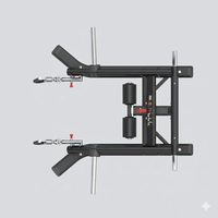 Thumbnail for Insight Fitness Deadlift/Lunge - SH028 with adjustable components on a white background