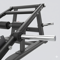 Thumbnail for Close-up of a Insight Fitness Deadlift/Lunge - SH028 with metal bars and black frame on a white background