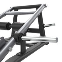 Thumbnail for Close-up of a Insight Fitness Deadlift/Lunge - SH028 with metal bars and black frame on a white background