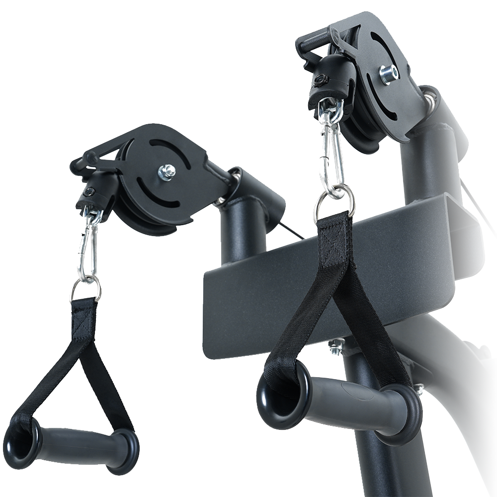 Insight Fitness Dual Pulley Lat Pulldown - BE8011 pulley system on a white background