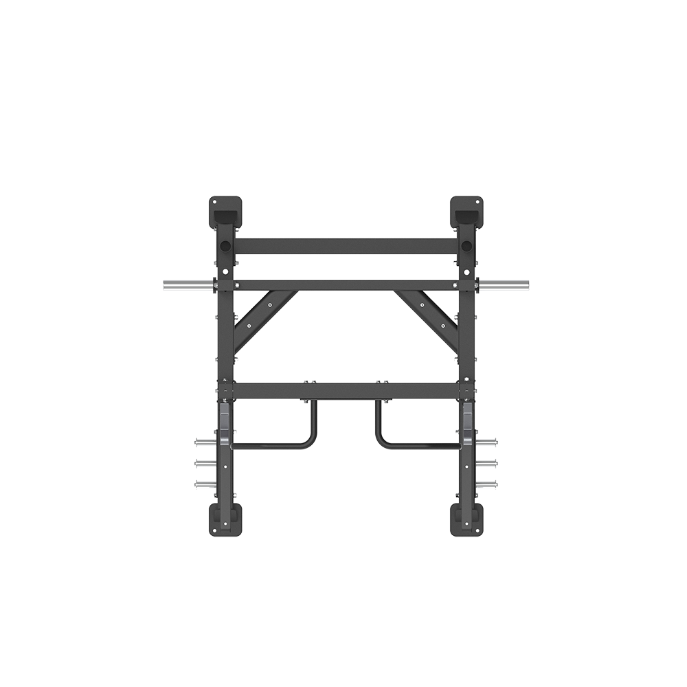Insight Fitness Half Rack - SH010 Black metal wall-mounted bike rack on a white background