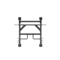 Thumbnail for Insight Fitness Half Rack - SH010 Black metal wall-mounted bike rack on a white background