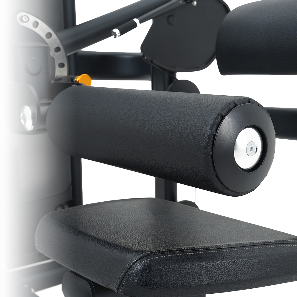Close-up of Insight Fitness Hip Thruster - BE8022 component with padding and metal parts.
