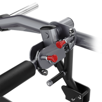 Thumbnail for Close-up of a Insight Fitness Hip Thruster - SH031  with red adjustment knobs on a white background