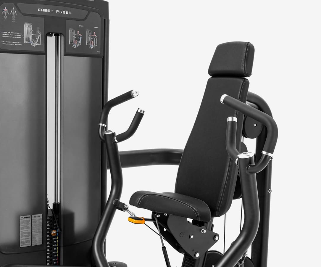 Insight Fitness ISO Lateral Chest Press - BE8001 exercise machine on a white background