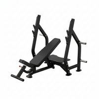Thumbnail for Black weight bench with adjustable backrest and leg extension attachment on a white background