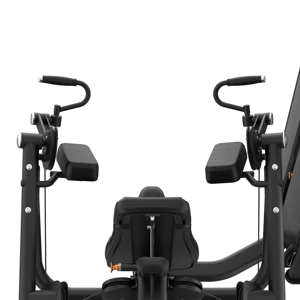 Insight Fitness Iso-Lateral Seated Biceps Curl - BE031 with handles and seat on a white background
