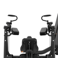 Thumbnail for Insight Fitness Iso-Lateral Seated Biceps Curl - BE031 with handles and seat on a white background